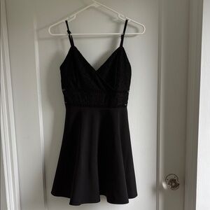 Blue Rain Elegant Black Dress